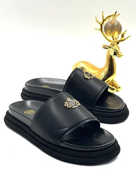 Solid triple sole slippers