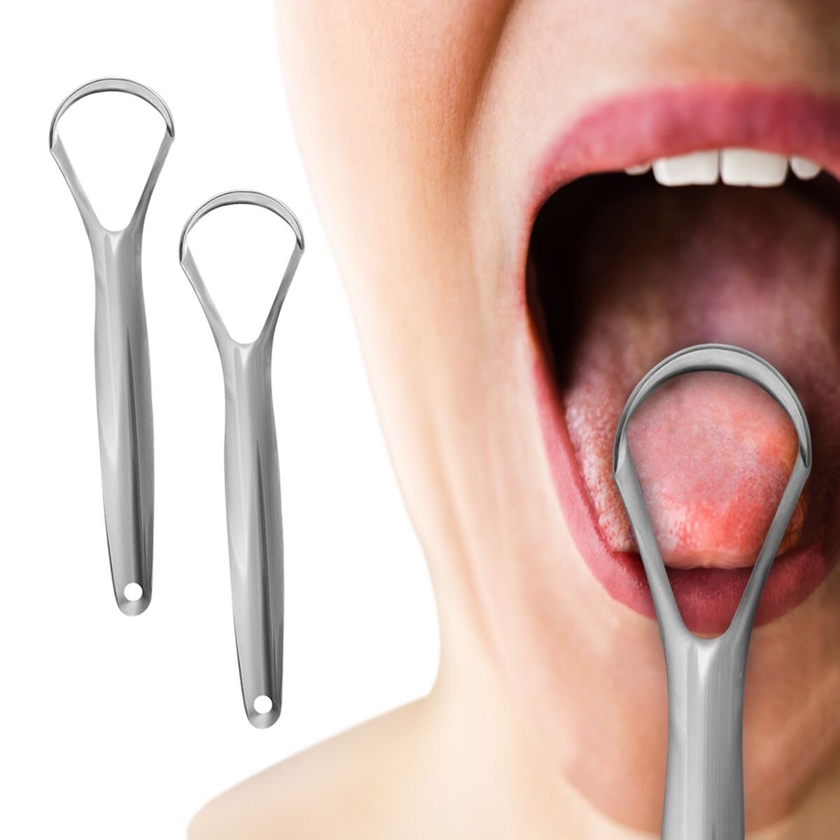 Racloir à Langue Acier Inoxydable