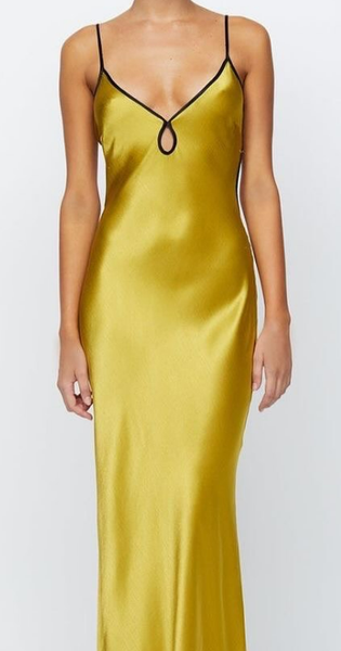 Gold color dress