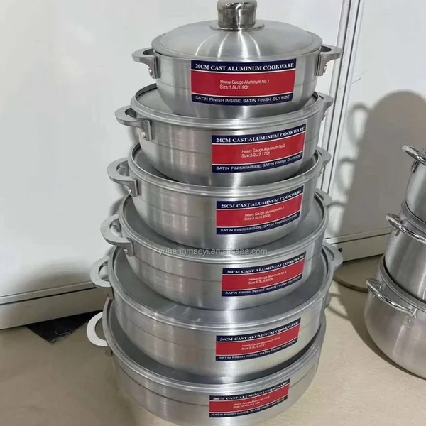 Ensemble casserole en inox