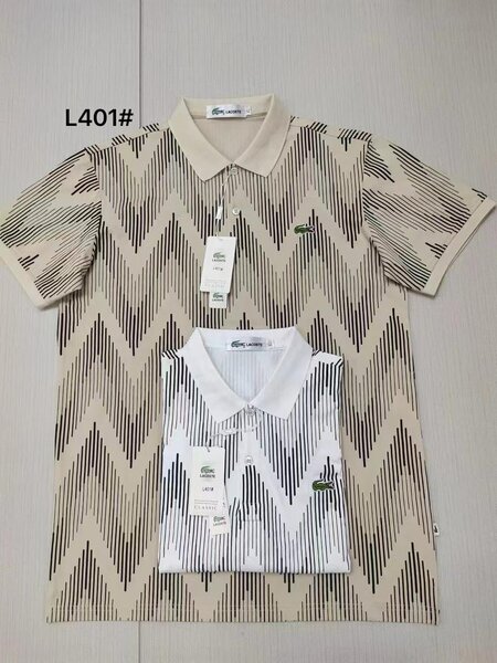Polos en coton imprimé homme