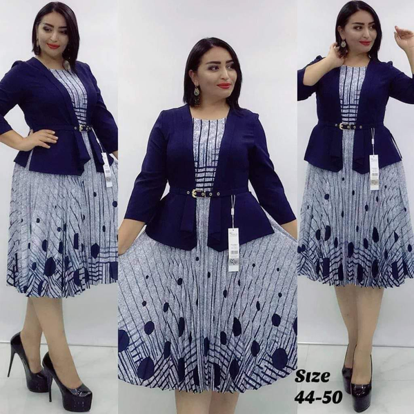 Robe bleu blanc