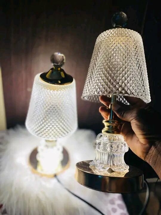 Lampe de table en cristal