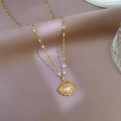 Collier Coquillage Doré