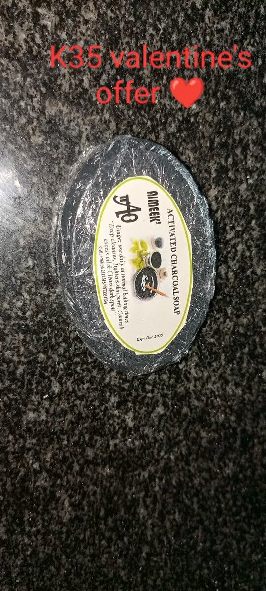 Charcoal soap