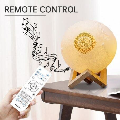 Lampe LED en bois