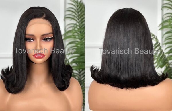 14 inches layered wig