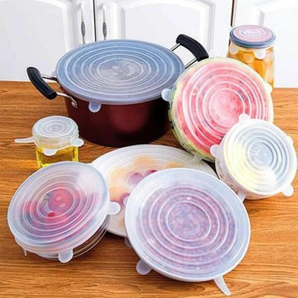 6 Couvercles Silicone