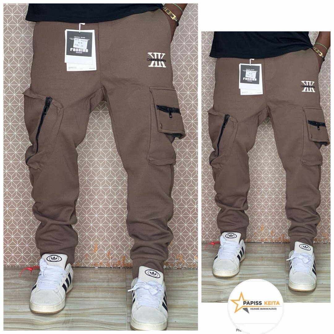 Pantalon cargo marron tendance
