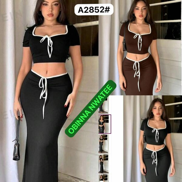 Top and skirt