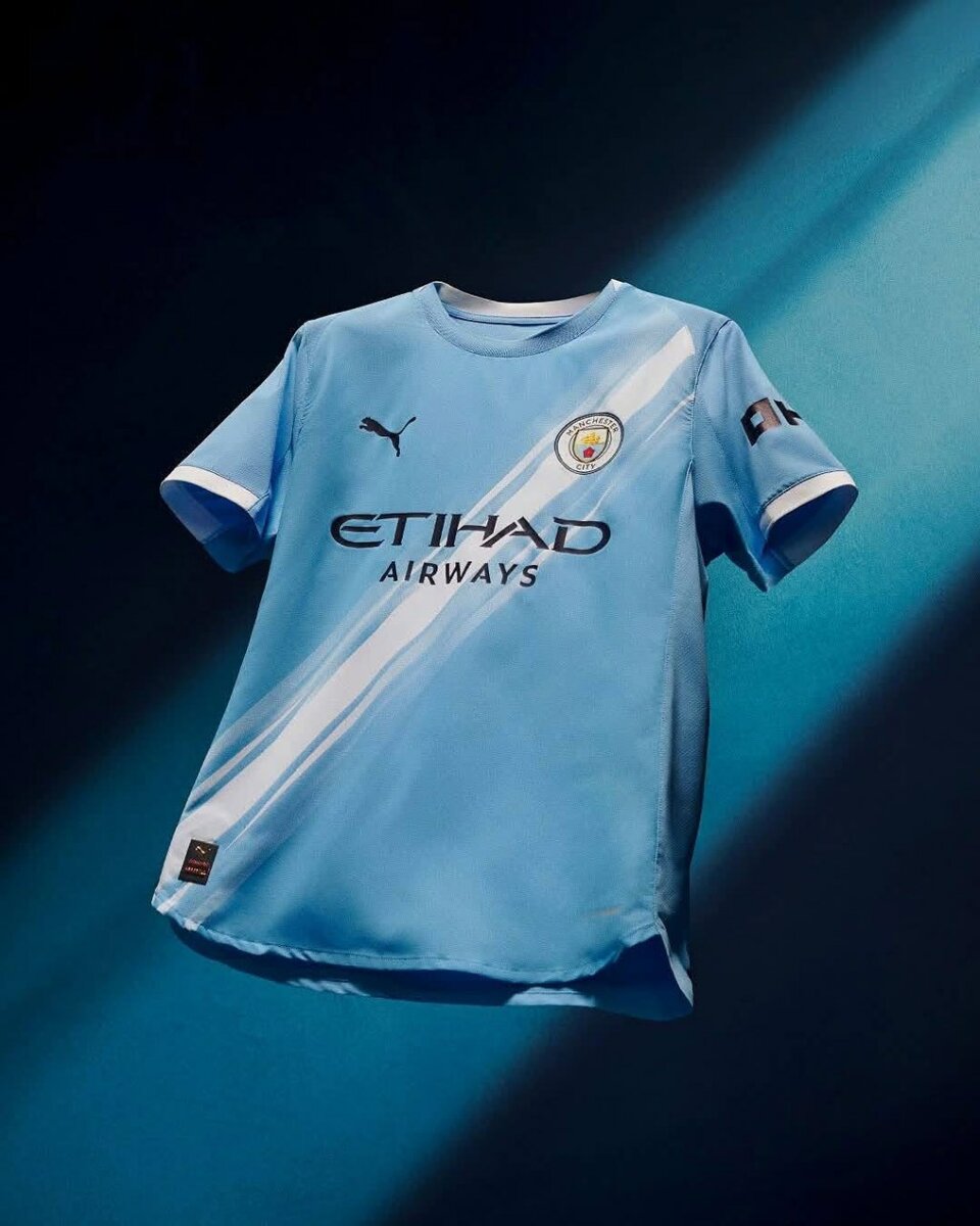 Maillot de football bleu Puma