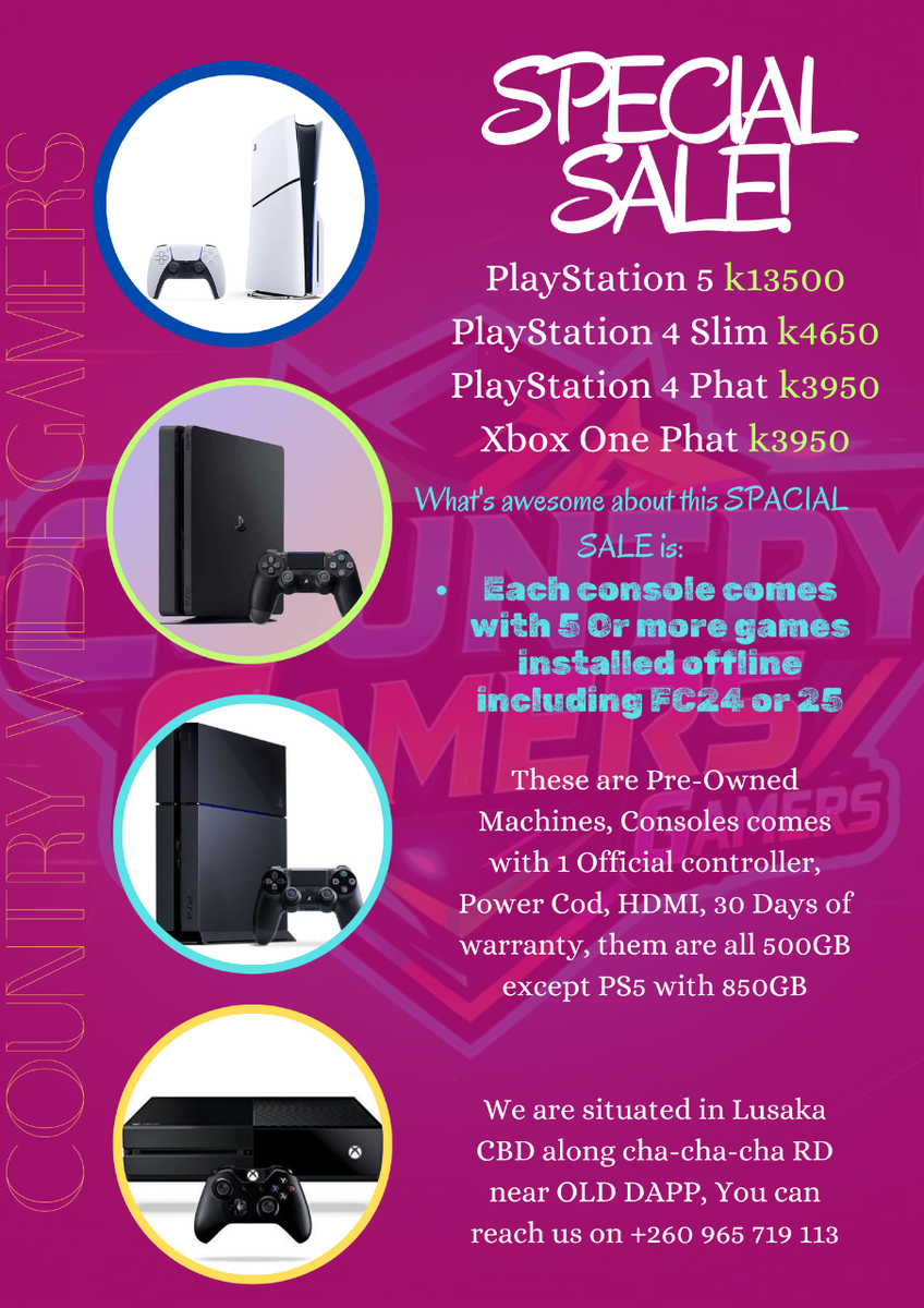 PS5, PS4, XBOX ONE