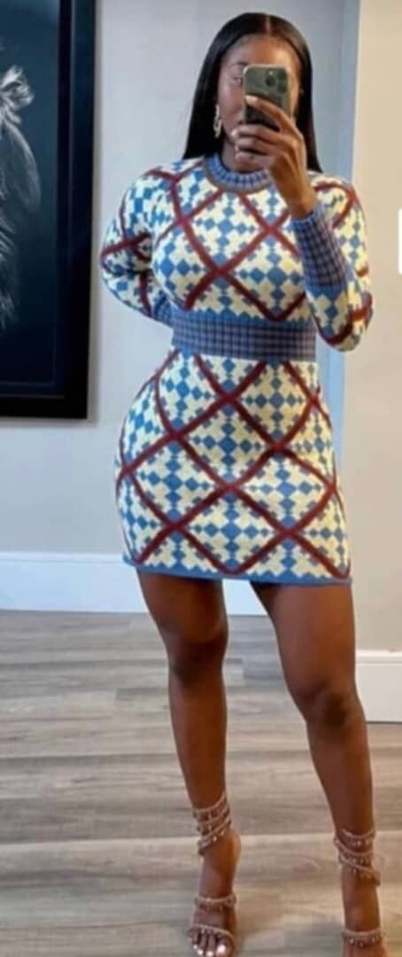 Robe géométrique élégante