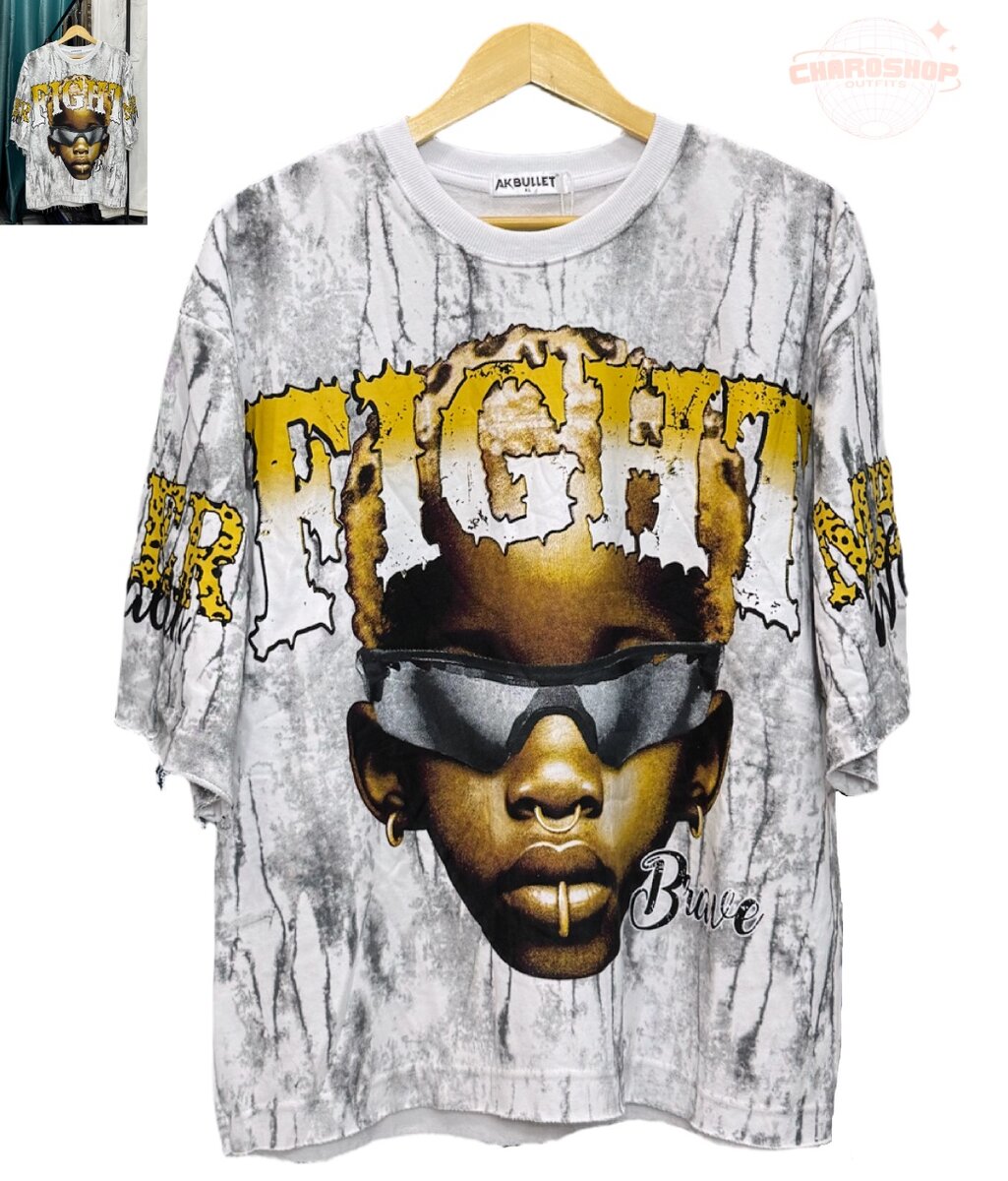 T-shirt oversize graphique