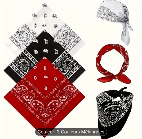 3 Bandamas pour femme et homme
