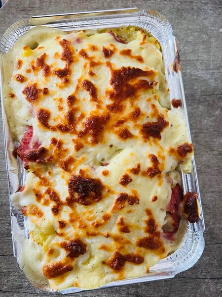 Gratin au jambon