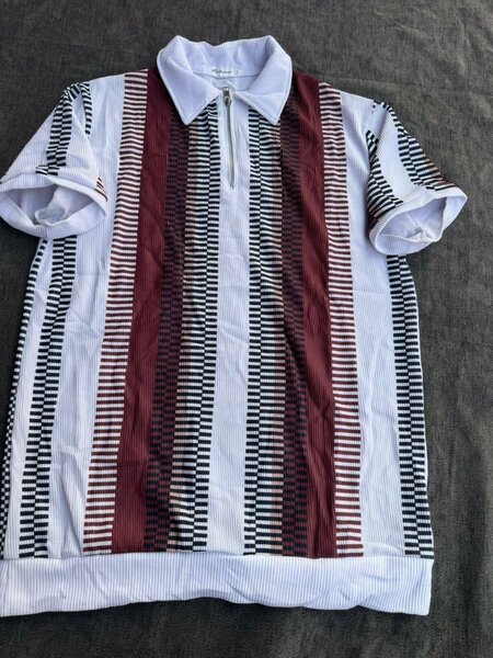 Polo rayé rétro pour homme