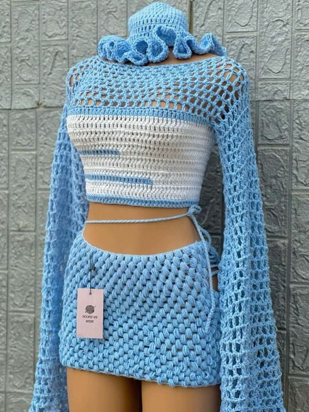 Crochet skirt and top