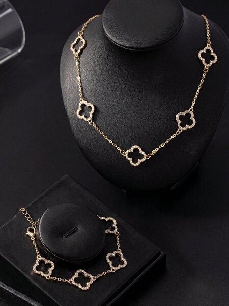 Collier et Bracelet Fleur Or