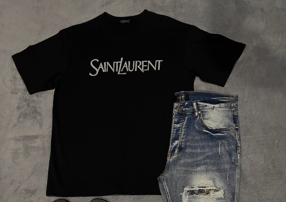 black t-shirt