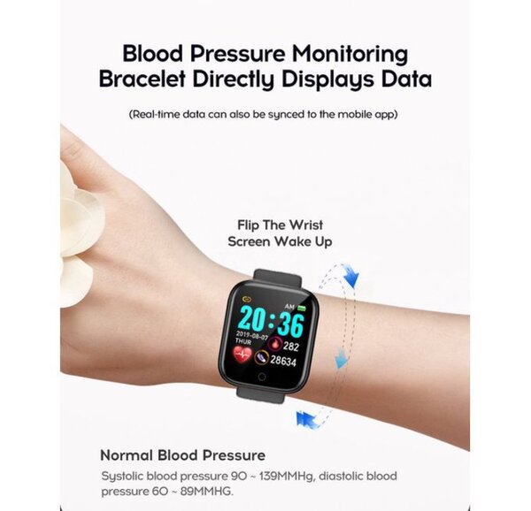 Smart Watch D20S Black