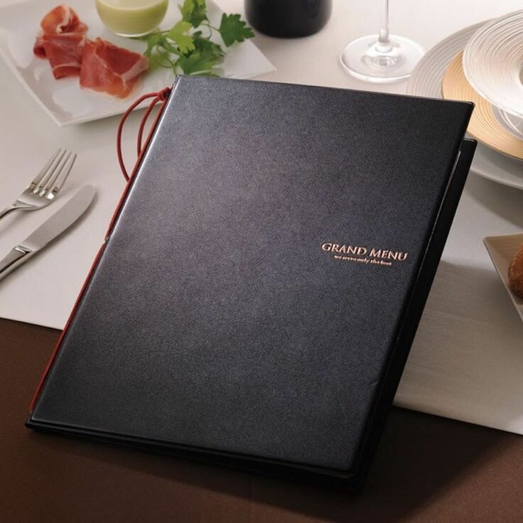 Carnet de menu restaurant/bar