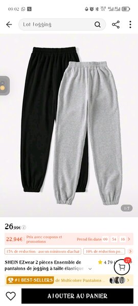 Lot de 2 joggings