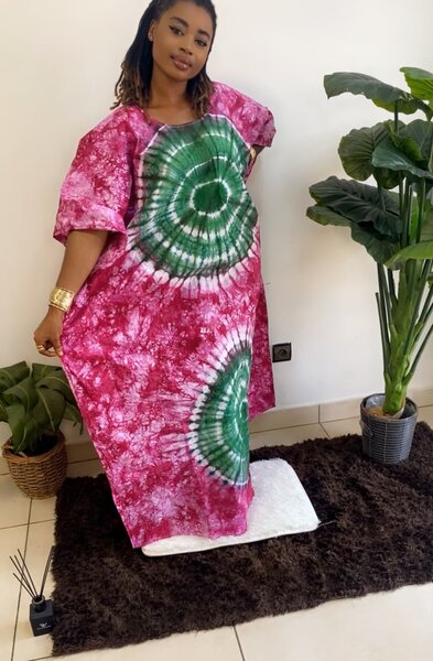 Boubou indigo