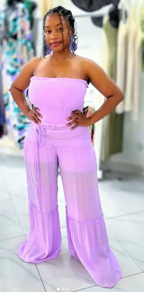 Tube Wide Leg Jumper Lavender