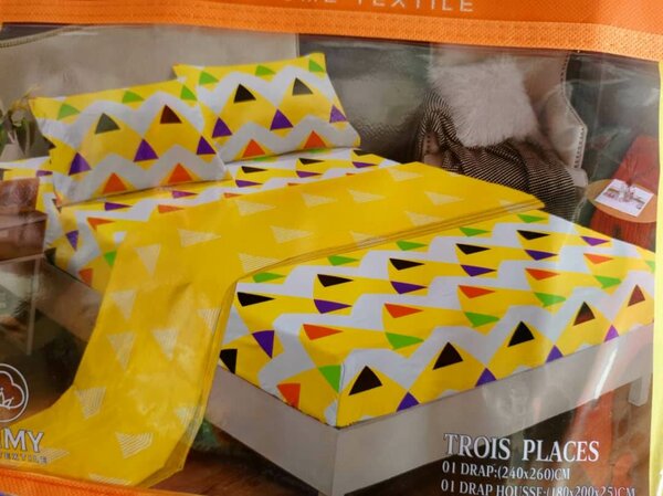 Draps housses 3 places avec caoutchouc