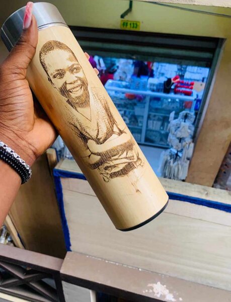 Bamboo flask