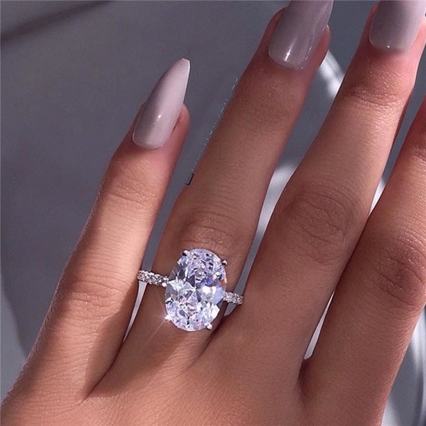 Sterling engagement ring