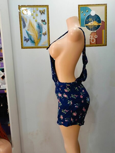 Combishort fleuri femme
