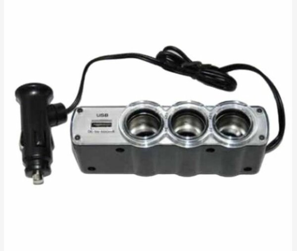 Adaptateur allume-cigare USB 3 en 1