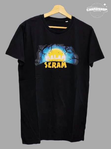 T-shirt noir avec motif