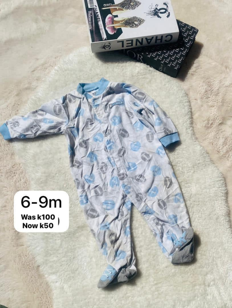 Romper blanc bleu