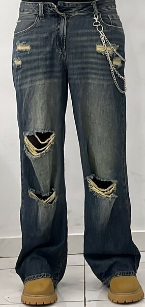 Jean déchiré tendance homme