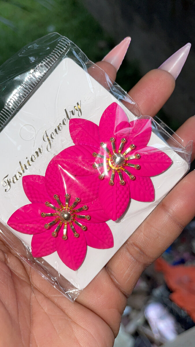Boucles d'oreilles fleuries