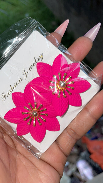 Boucles d'oreilles fleuries