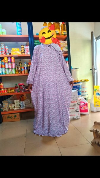 Robe longue ample en coton