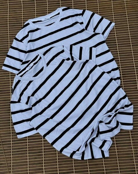 T- shirt a rayure coton