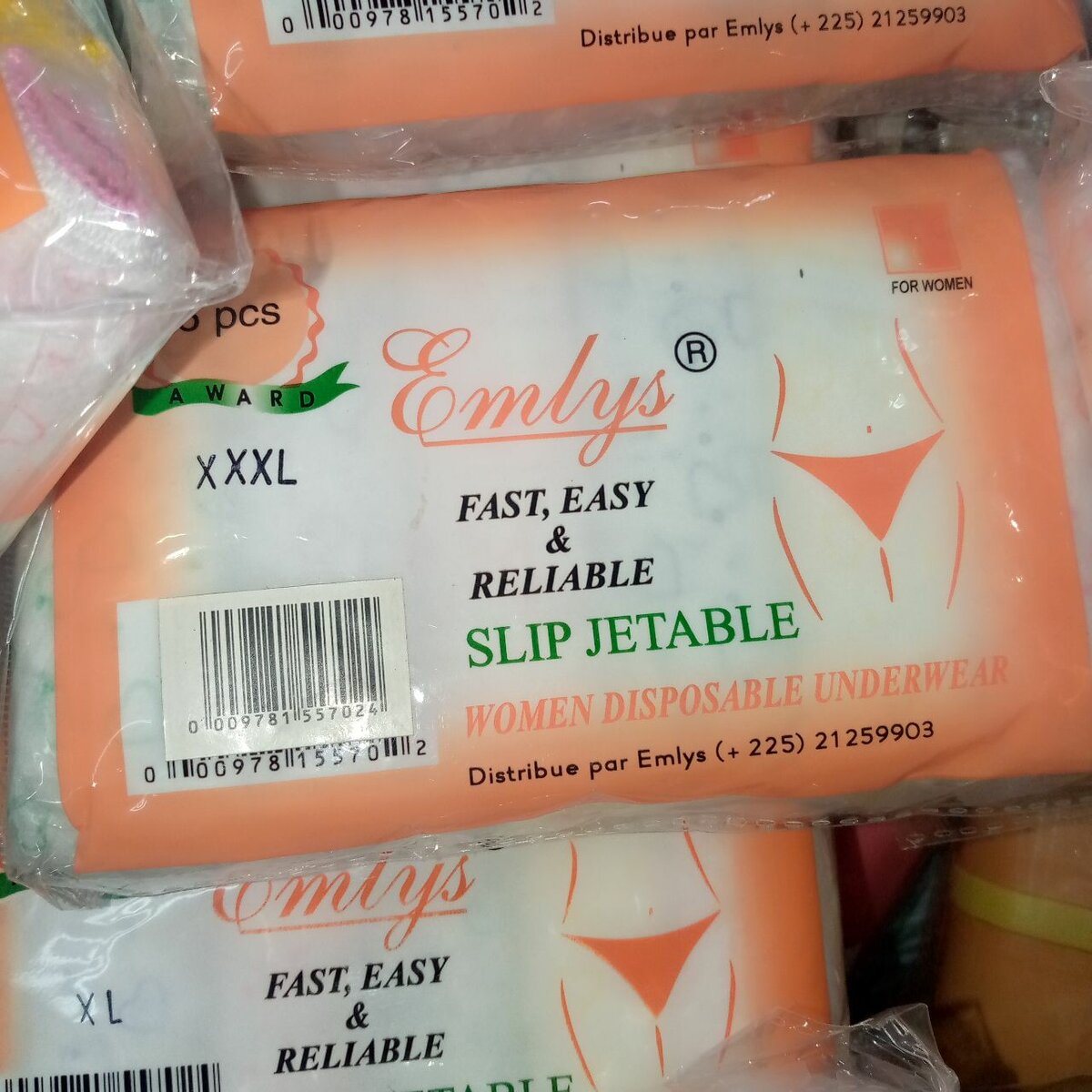 Slip jetable 6pièces