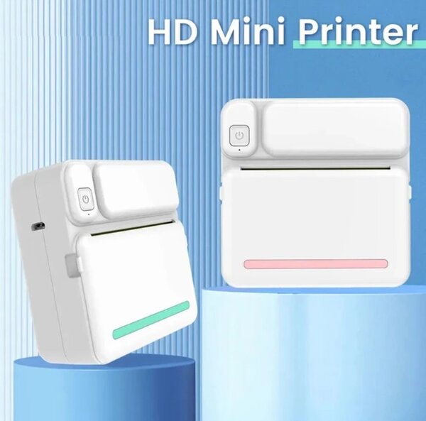 Mini Imprimante Portable Imprimante Thermique Étiquette Auto