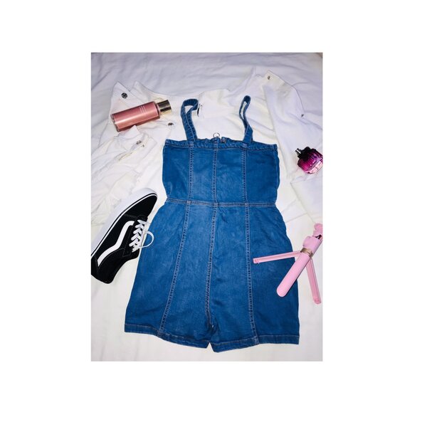 Denim romper