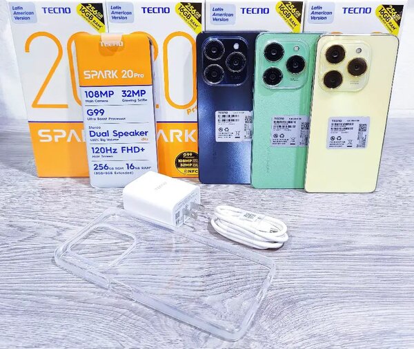 TECNO SPARK 20 PRO 256GB 16GB RAM PREMIÈRE COPIE CONFORME