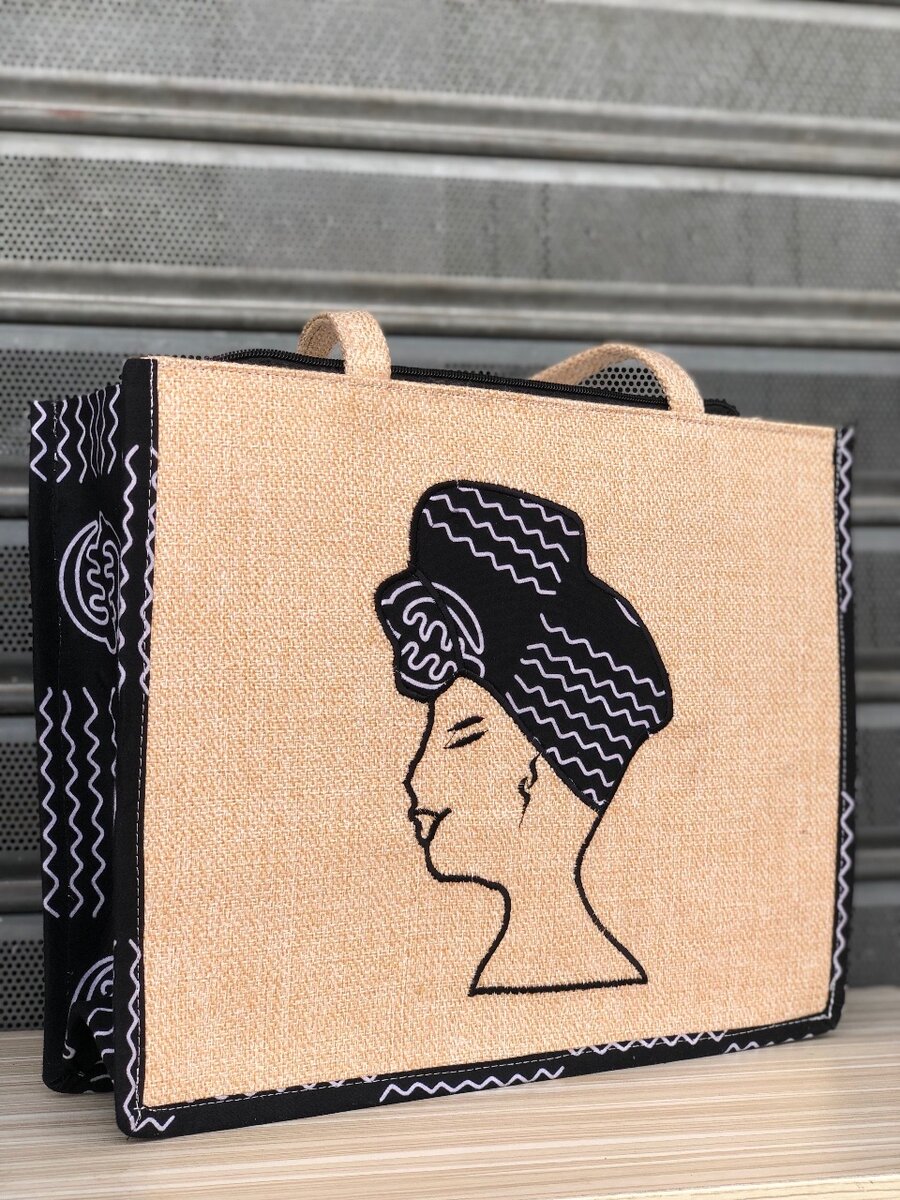 Sac cabas en toile bohème