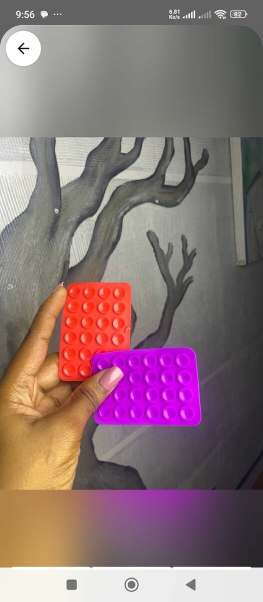 Ventouse silicone téléphone