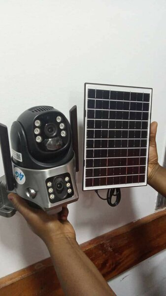 Caméra solaire 4G rotative dou