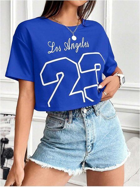 Jersey crop tops