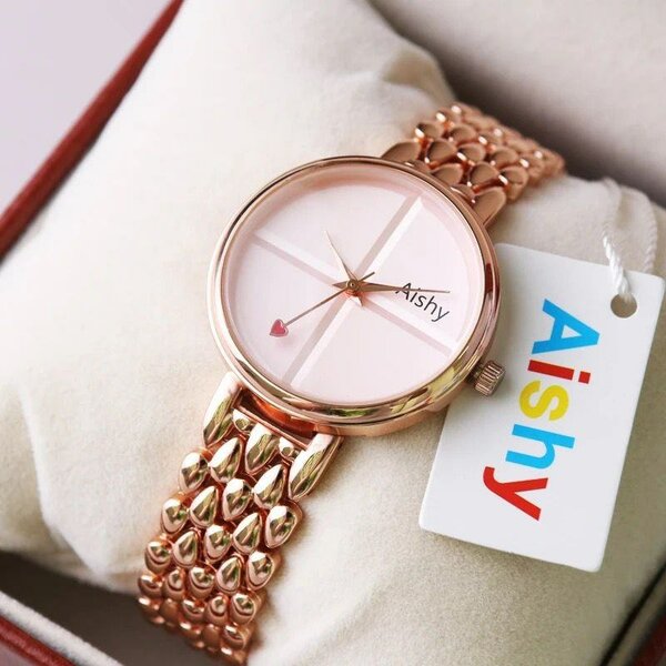 Montre Élégante Rose Femme